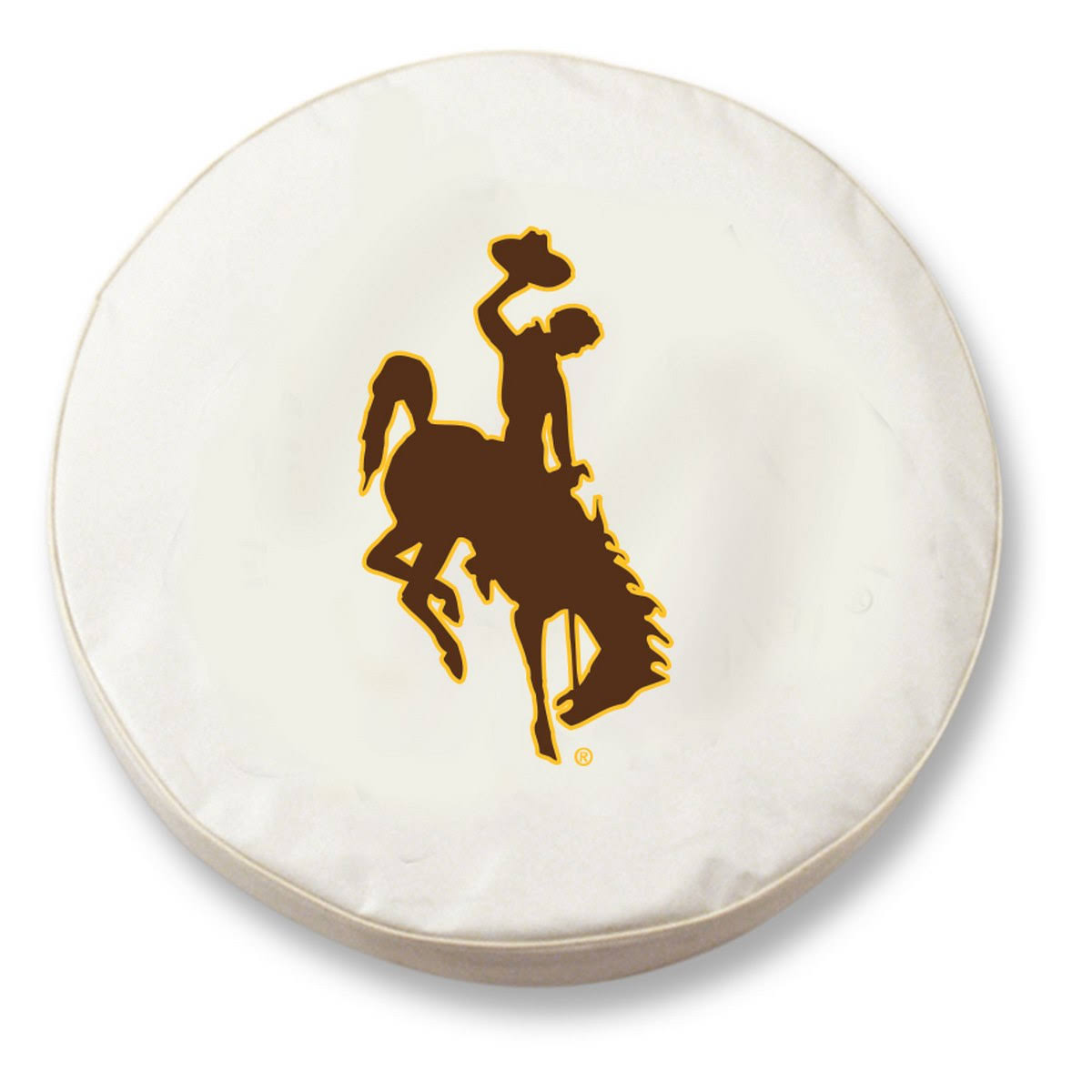 White Vinyl Fitted Spare Car Tire Cover M9039