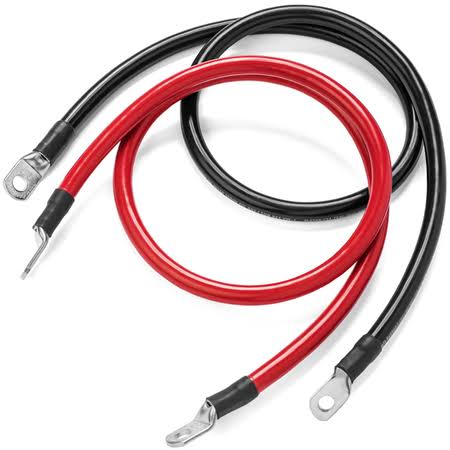 4 Foot 2/0 AWG Battery Cable Set with 5/16x22 Ring N491