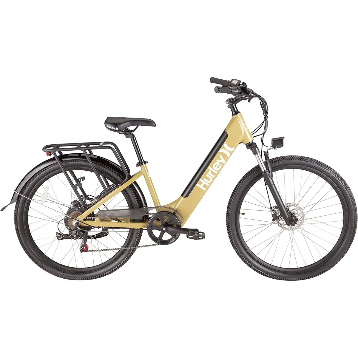 16" 7-Speed Electric Bike with Rear Rack Z478