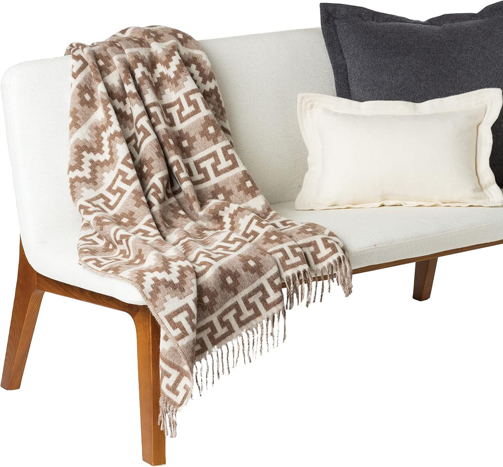 Blue Harbor Alpaca Wool Throw Blanket 51 x 71 Inch S336
