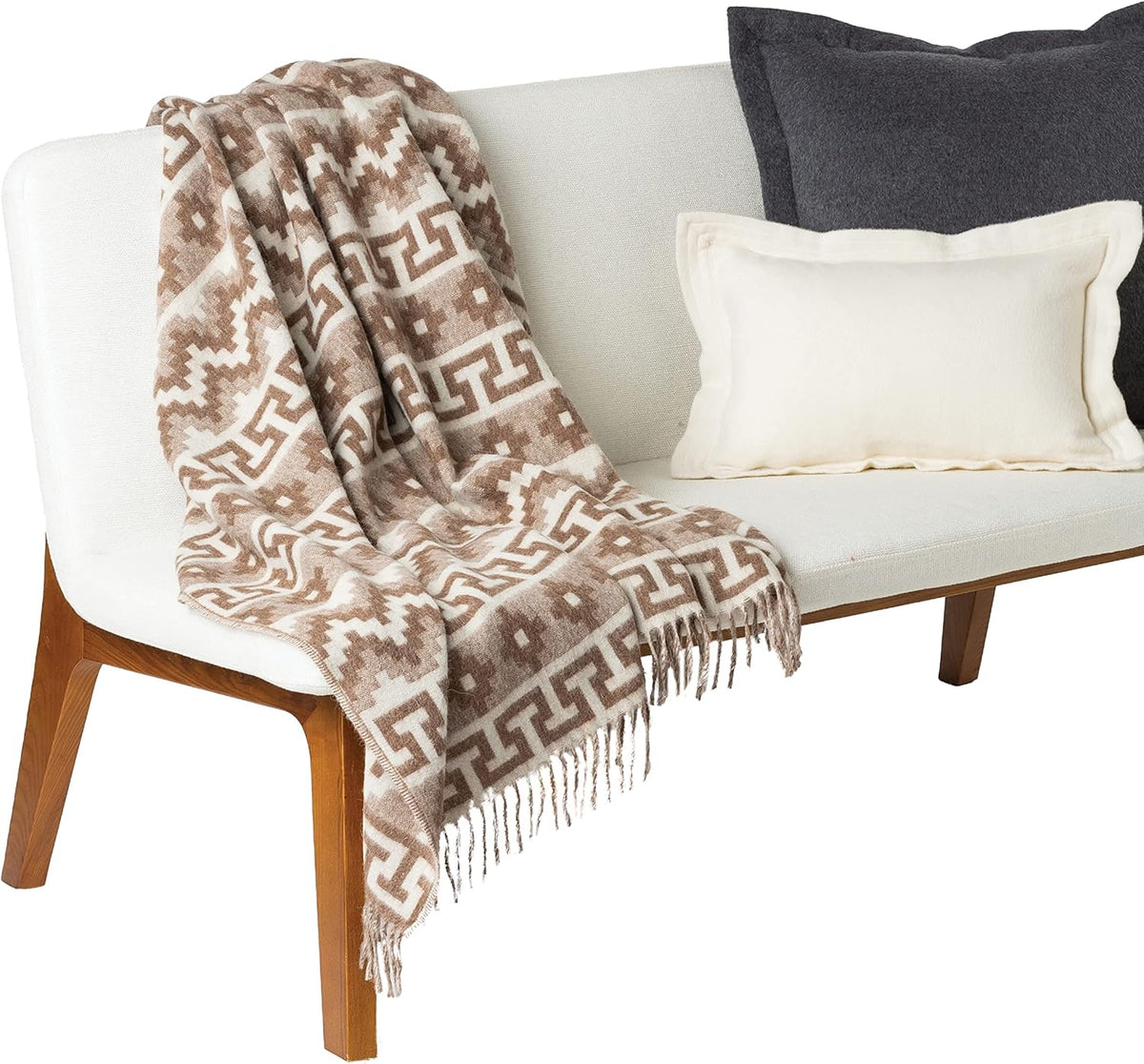 Blue Harbor Alpaca Wool Throw Blanket 51 x 71 Inch S336