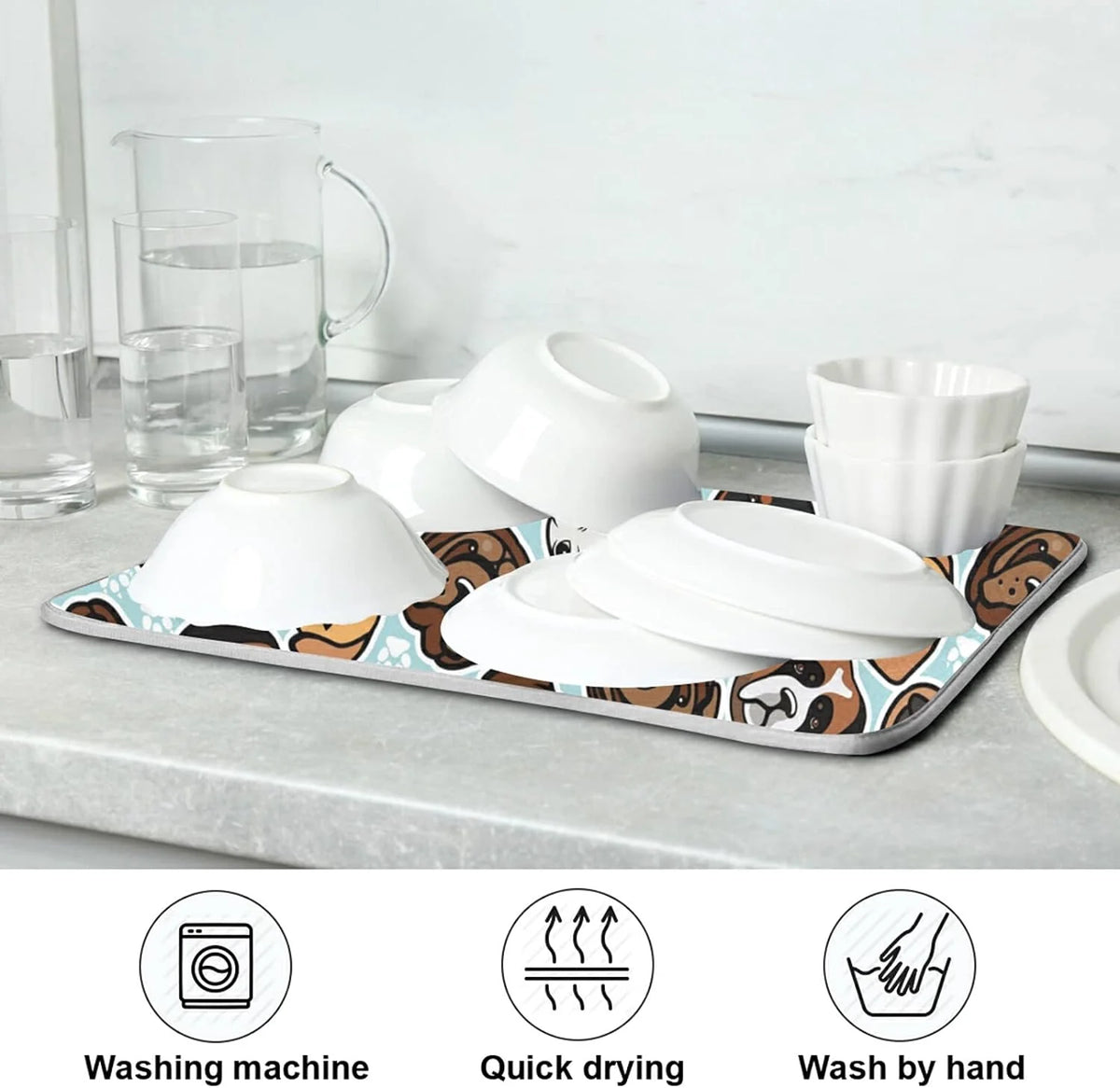 Microfiber Absorbent Drying Mat 16" × 18" M4467
