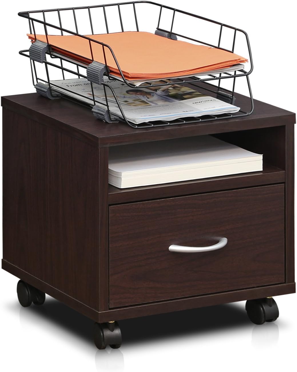 Utility Cart with Casters, Espresso O147339