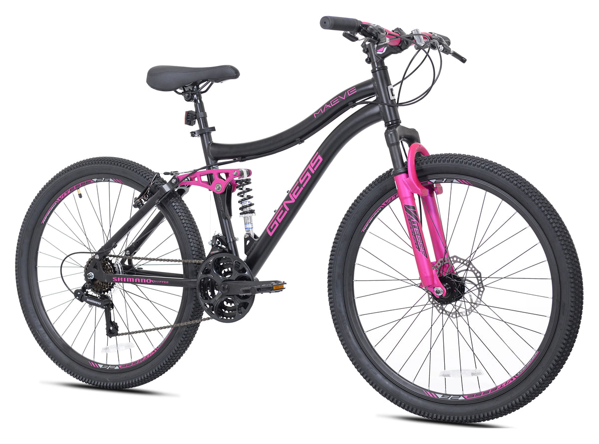 26 in. Black and Pink Mountain Bike G6579