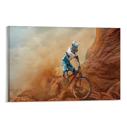 Bike Canvas Wall Art Cyclocross Posters Extreme Sport Canvas Painting D468312