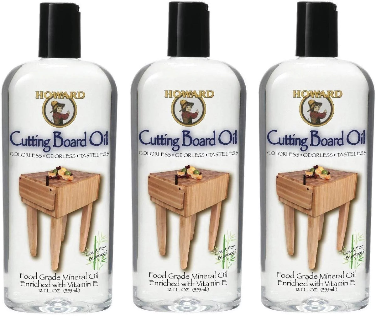 12-Ounce 3-Pack Butcher Block and Cutting Board Oil H56374