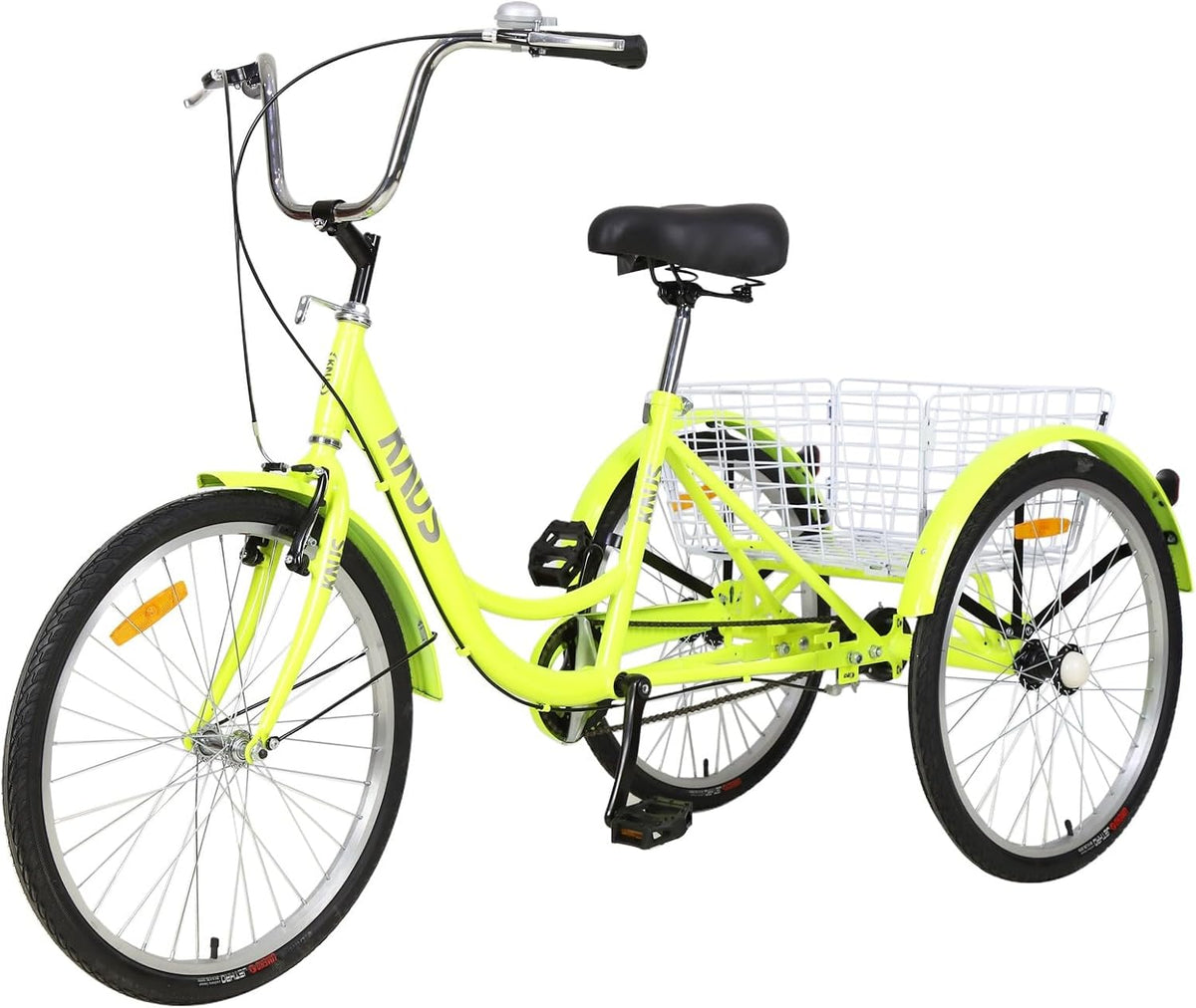 26 Inch 3-Wheel Cruiser Bicycle with Large Shopping Basket Y809654
