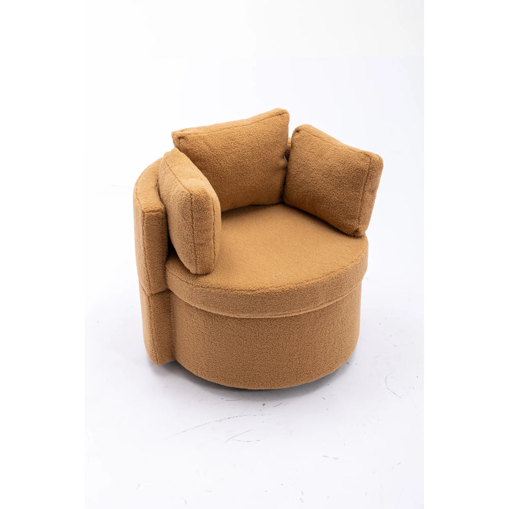 Brown Swivel Storage Chair L46712