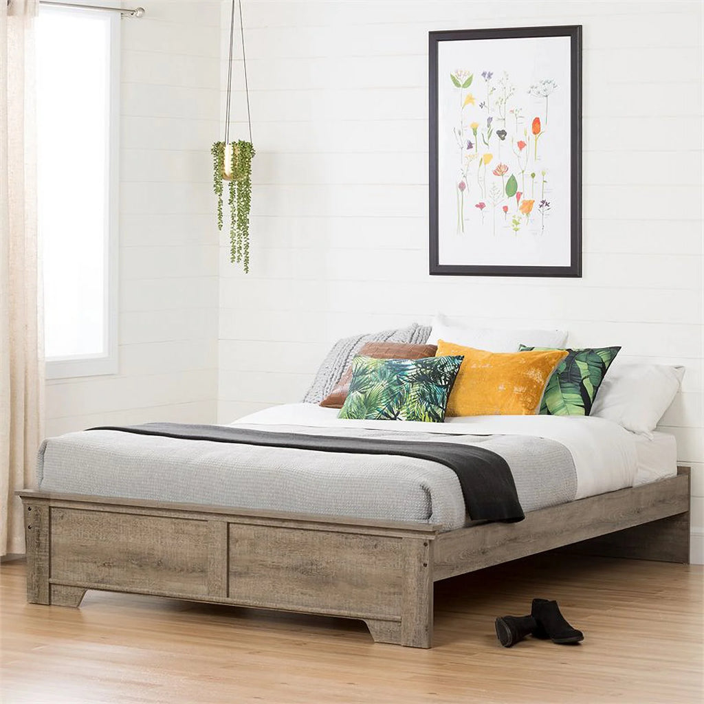 Queen Wood Platform Bed S964526