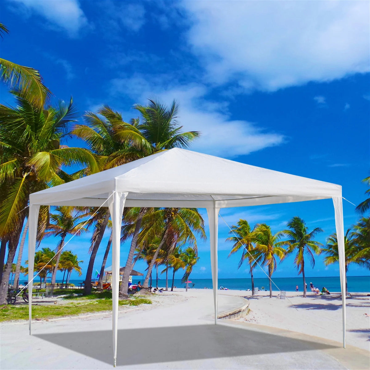 White Waterproof Tent with Spiral Tubes Y585002