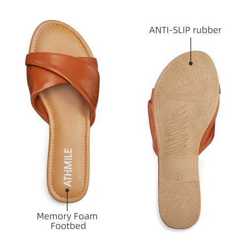 Women's Dressy Summer Flat Leather Sandals J18725