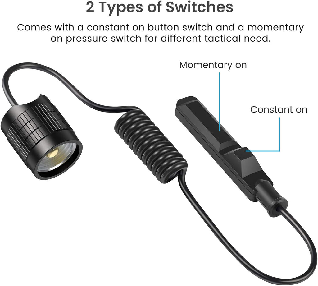1200 Lumen Rail Mounted LED Tactical Flashlight K3330