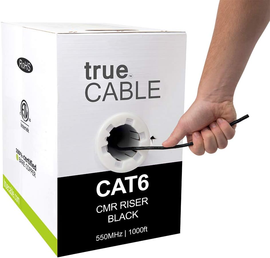 Blue 1000ft Cat6 Riser Bulk Ethernet Cable M295813