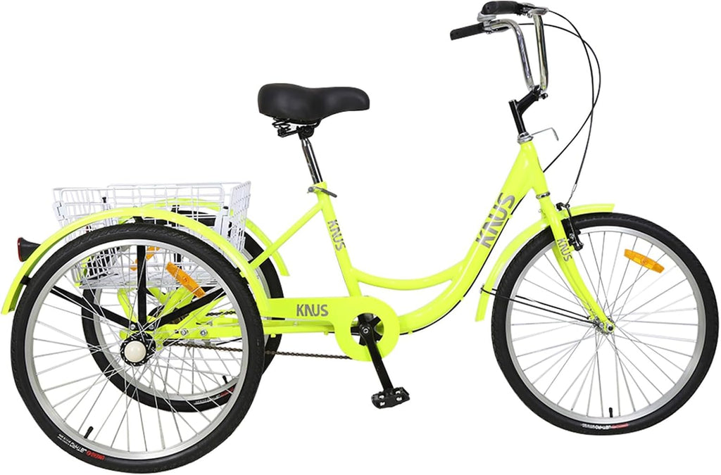 26 Inch 3-Wheel Cruiser Bicycle with Large Shopping Basket Y809654