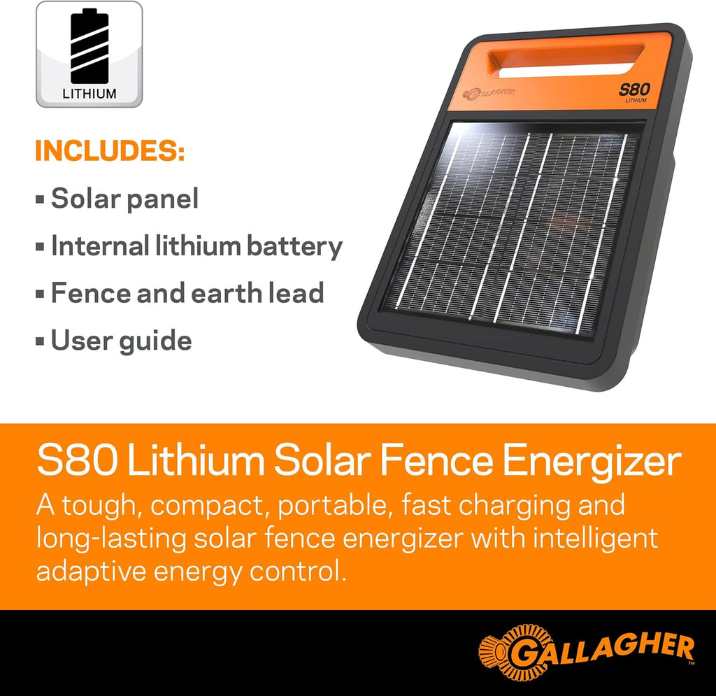 Solar Electric Fence Charger 0.8 Joule K13736