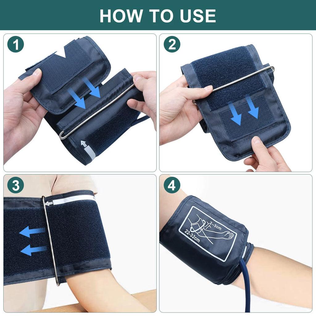 Arm Sphygmomanometer LCD Digital Display Pulse Scanning Oscillometry L73466