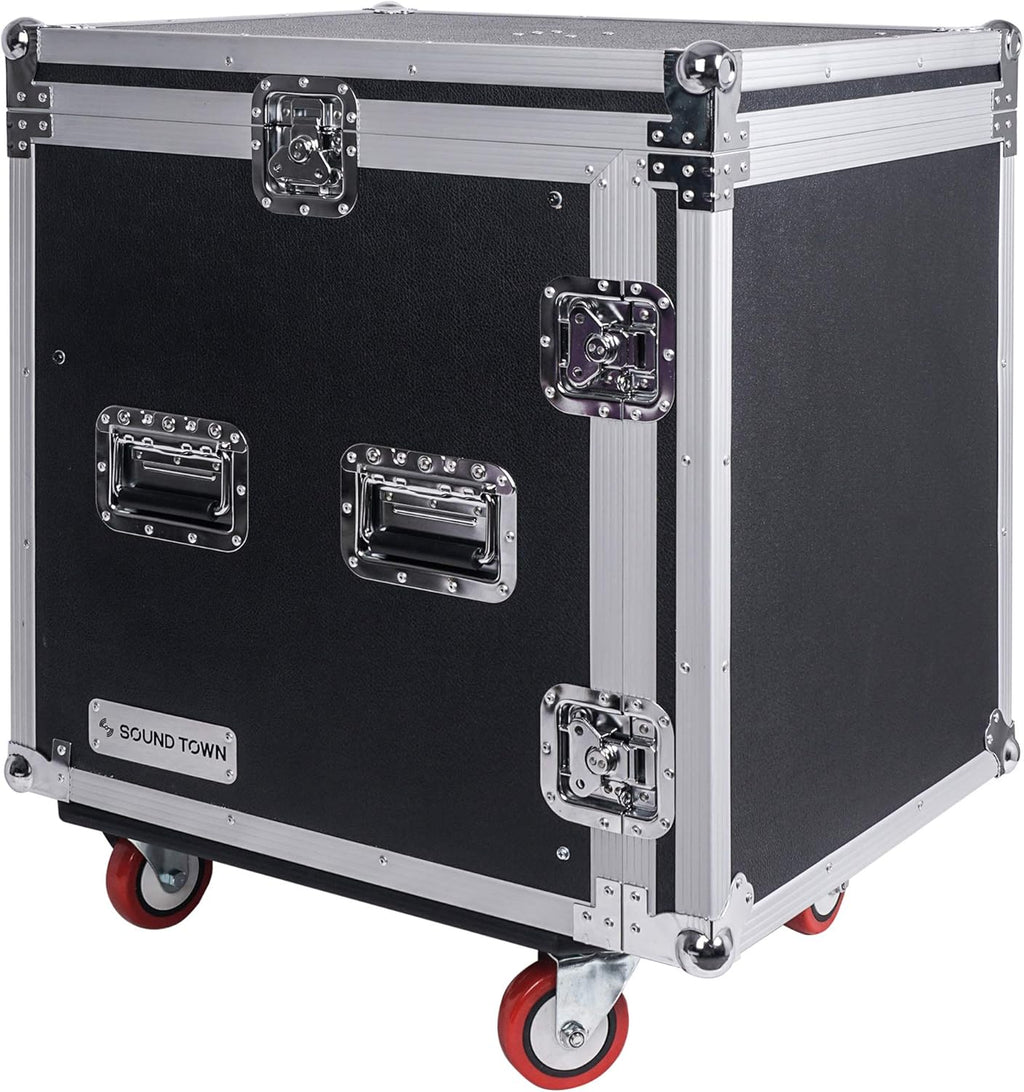 14U PA DJ Rack/Road ATA Case with 11U Slant Mixer Top J939