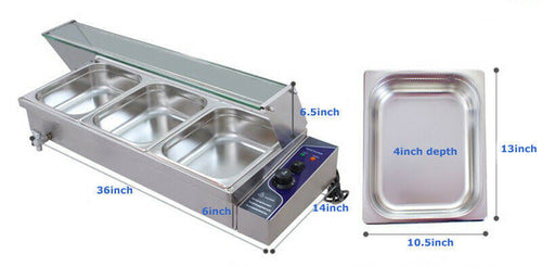 110V 3-Well Commercial Food Warmer I9911