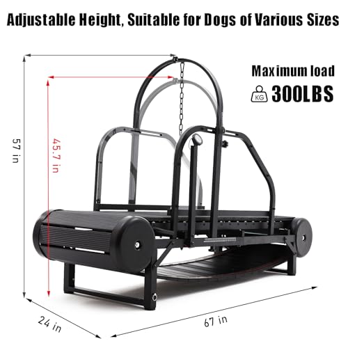 Non-Electric Dog Treadmill with Step Counter, Adjustable Incline & Brake G8510