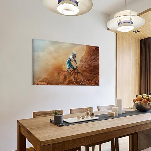 Bike Canvas Wall Art Cyclocross Posters Extreme Sport Canvas Painting D468312