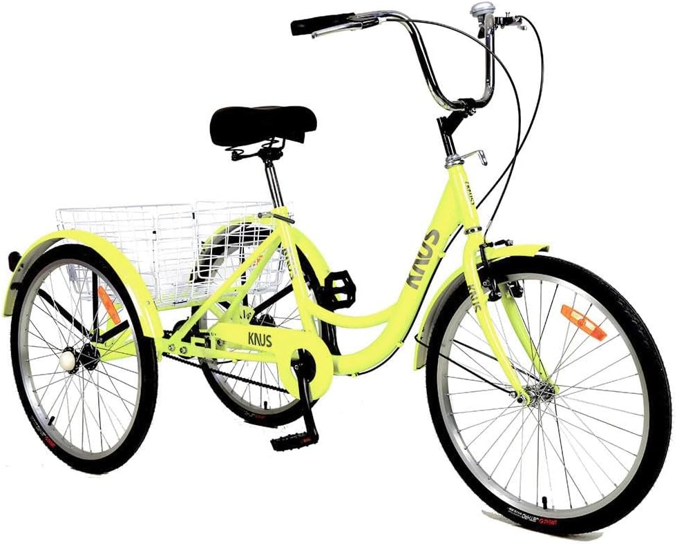 26 Inch 3-Wheel Cruiser Bicycle with Large Shopping Basket Y809654