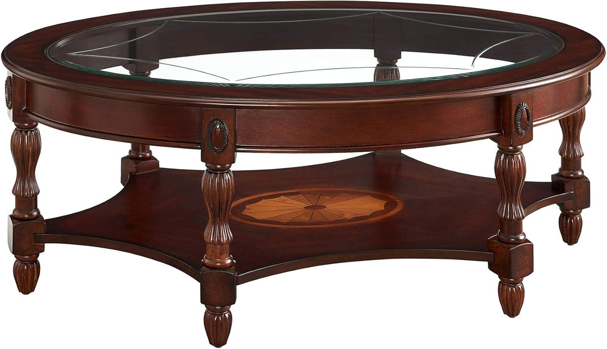 Solid Wood End Table with Storage Shelf Q232727