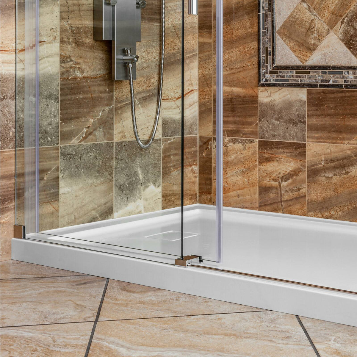60 x 32 Single Threshold Shower Pan Base B389