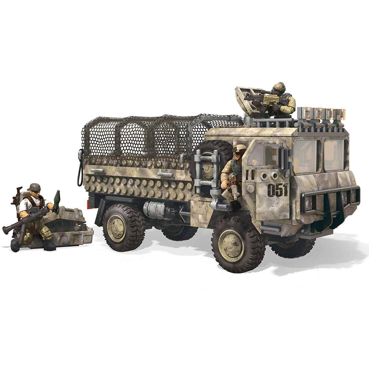Desert Heavy Tactical Cargo Truck and Soldiers H501
