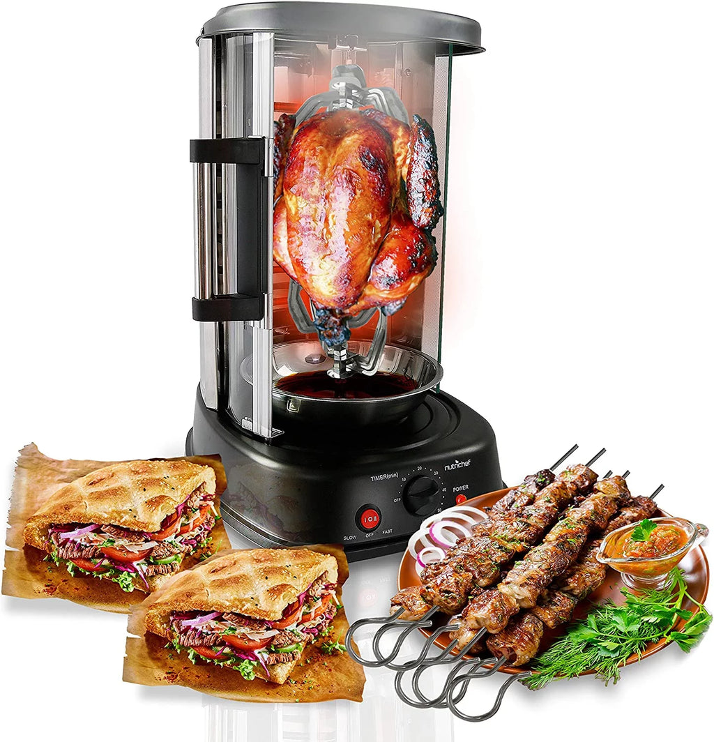 Countertop Vertical Rotating Oven with Heat Resistant Door K364