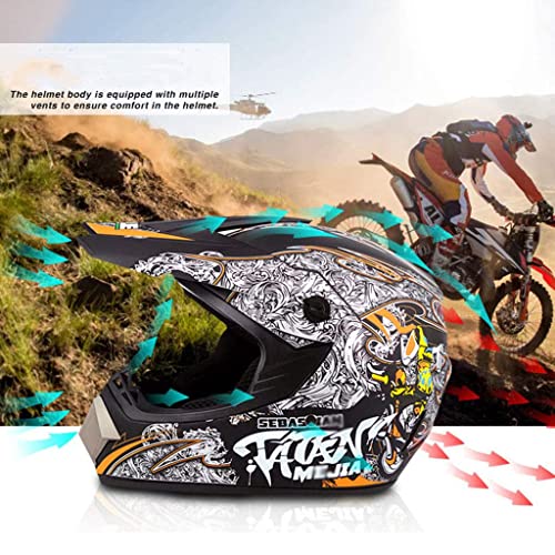 DOT Certified Full Face Motorcycle Helmet with Built-in Speaker L65108