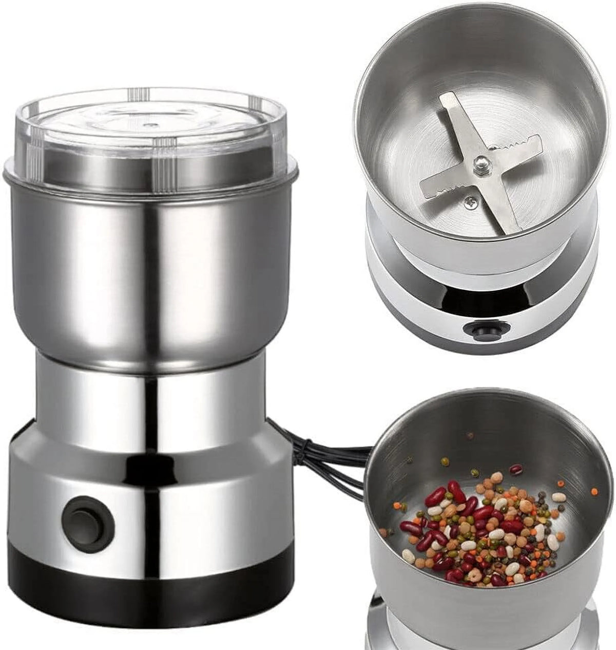 150W Electric Coffee Grinder with 304 Stainless Steel Blade P10768