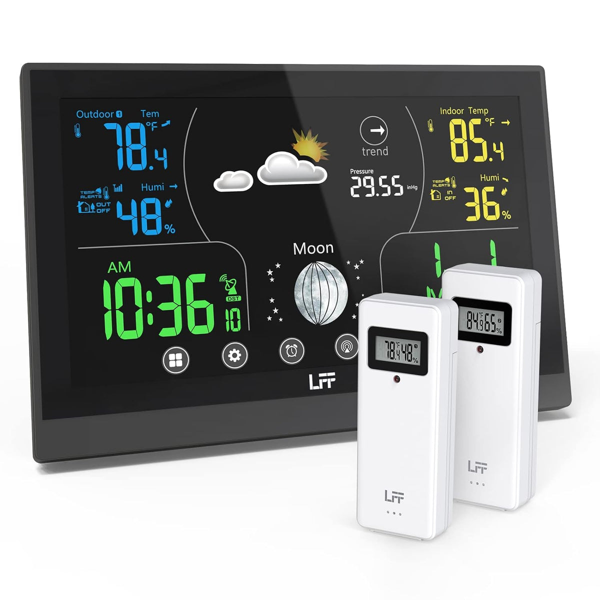Wireless Color Display Weather Station with 2 Sensors T966272