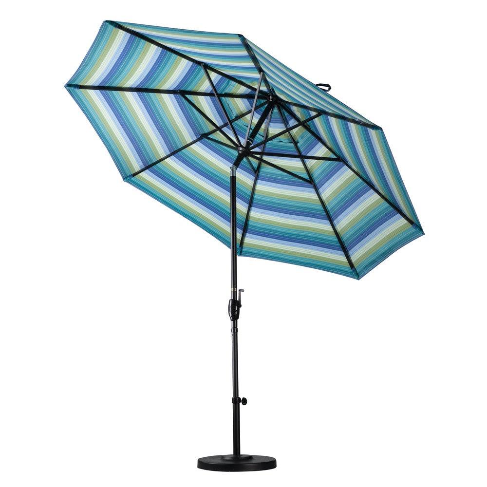 7.5& Frost Blue Aluminum Push Tilt Patio Umbrella N2619