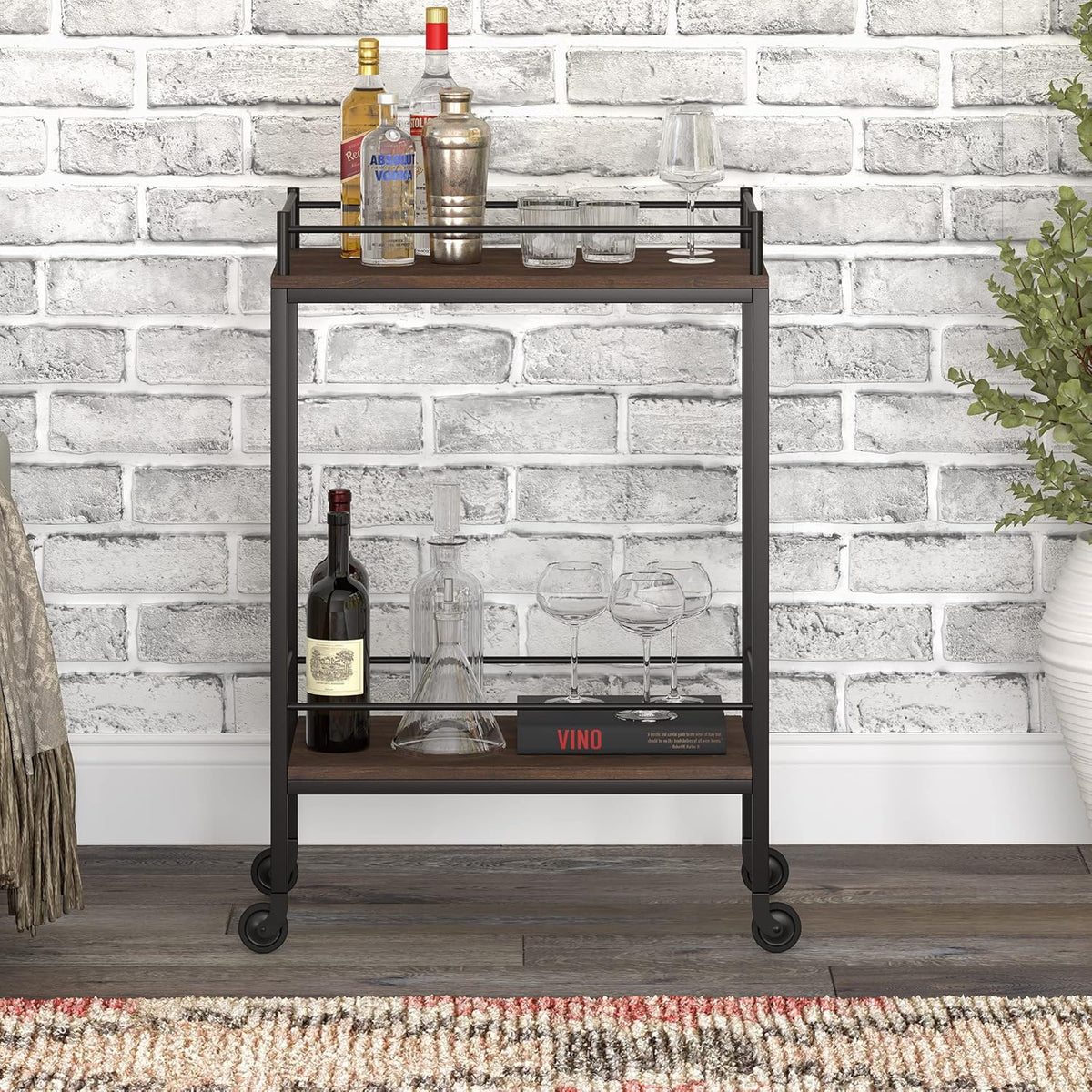 23.5'' Wide Rectangular Bar Cart I120