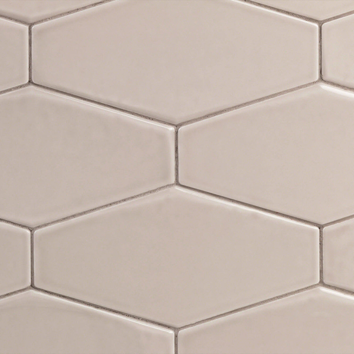 Hexagon Taupe 4x8 Ceramic Wall Tile D795