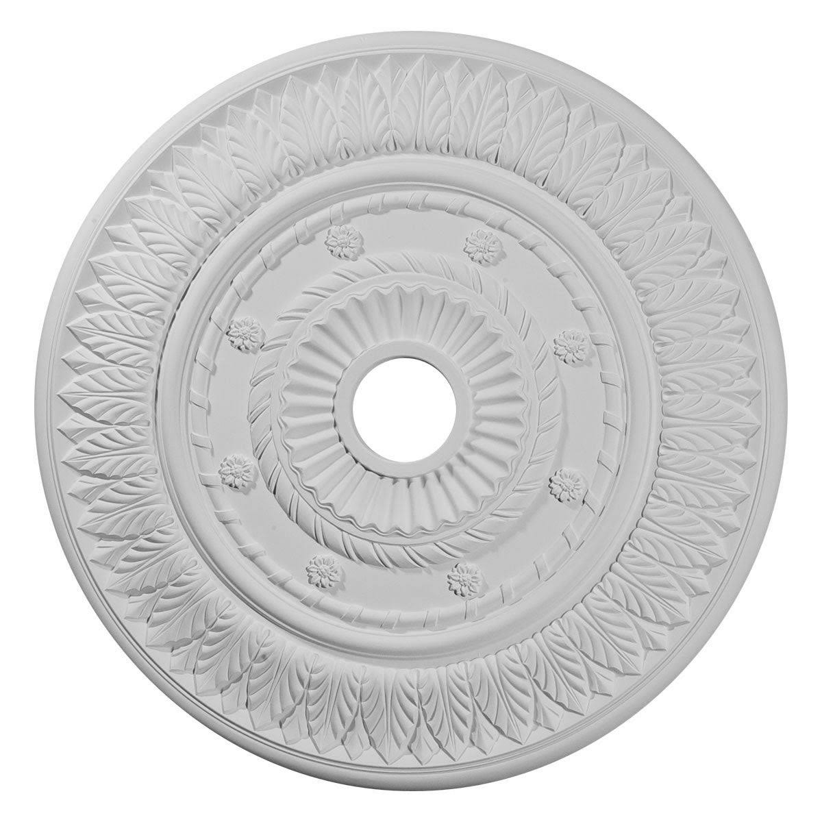 Leaf Ceiling Medallion Hand-Painted Gobi Desert L5928