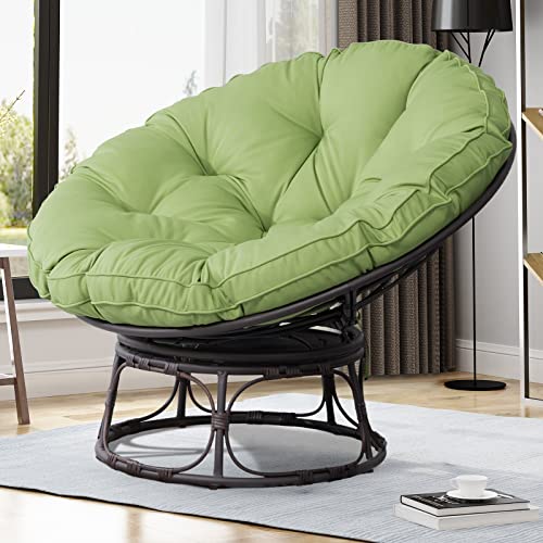 Navy Wicker Papasan Chair with Cushion and Frame P203332