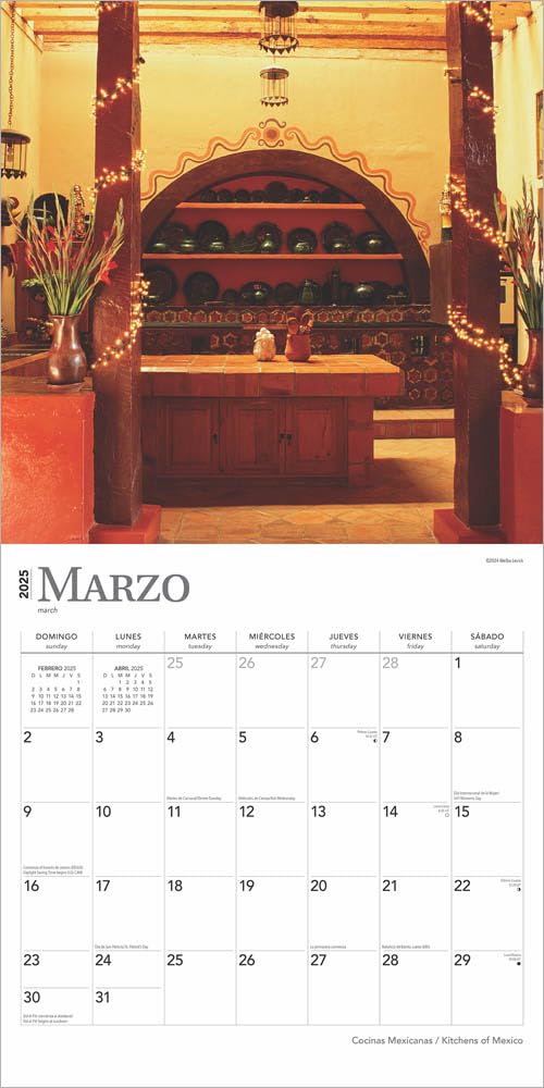 12 x 24 Inch Monthly Square Wall Calendar T573