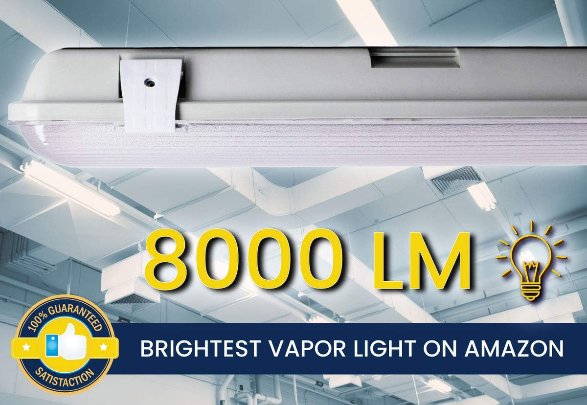 4FT Waterproof LED Vapor Tight Lights 6500K IP65 4-Pack F1185