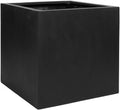 Black Fiberstone Square Planter L825