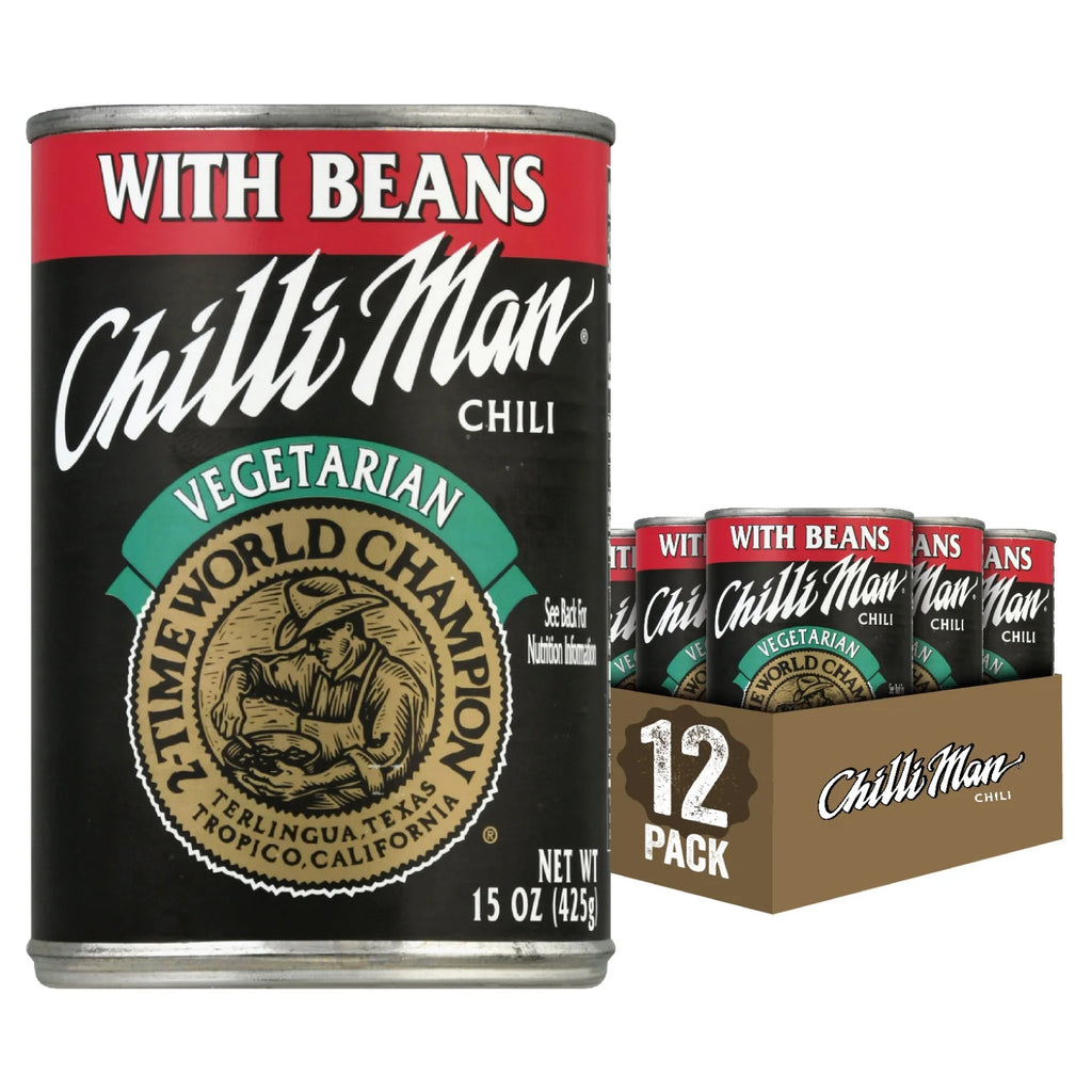 (12 Pack) Canned Vegetarian Chili With Beans, 15 ounce can U69612
