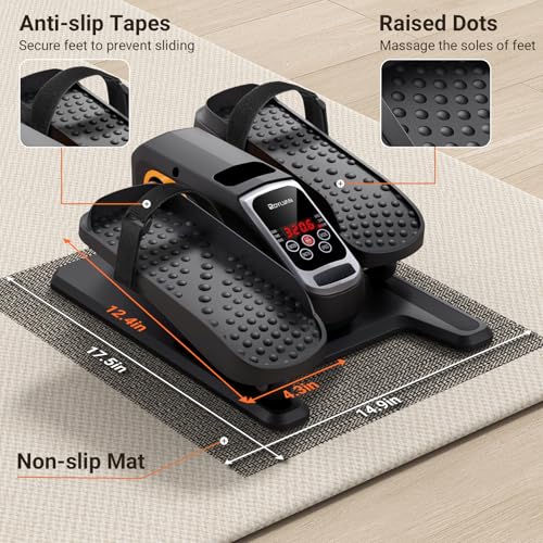 Under Desk Electric Elliptical with 12 Adjustable Speeds T80325