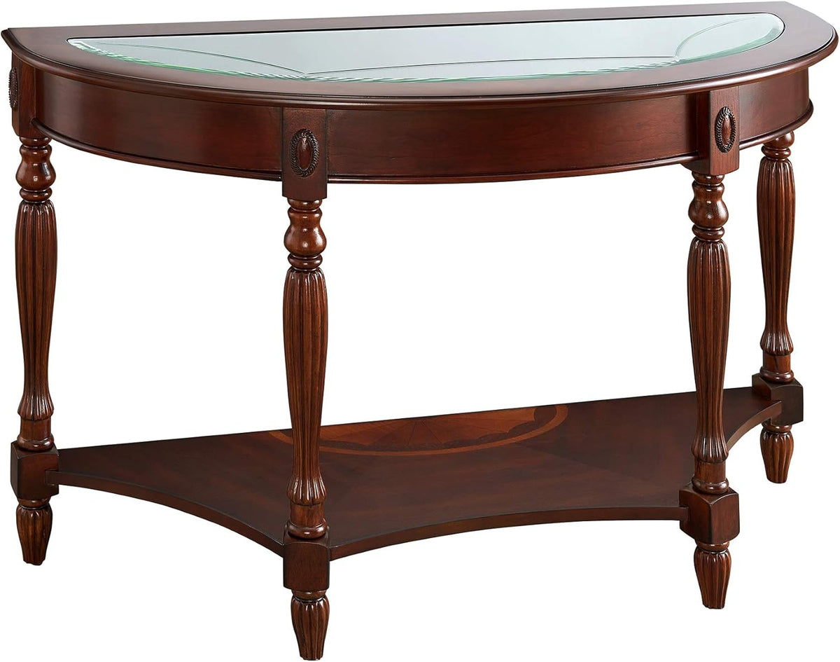 Solid Wood End Table with Storage Shelf Q232727
