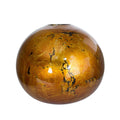 Copper Ceramic Foiled & Lacquered Spherical Table Vase Z947487