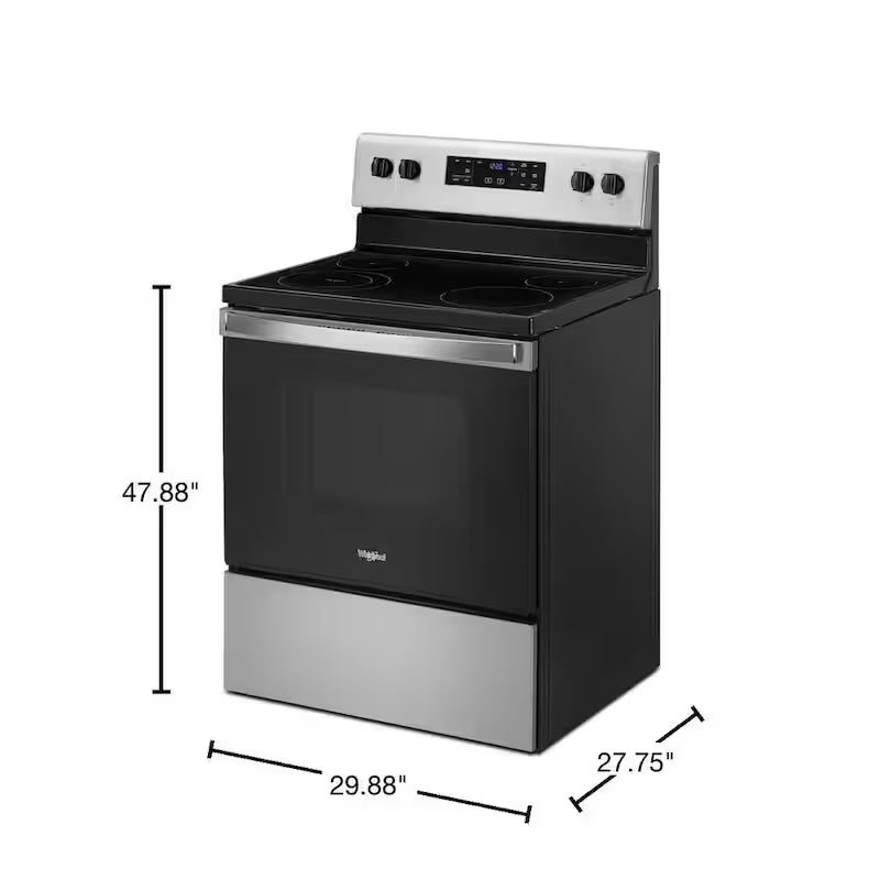 5.3 cu. ft. Electric Range with 4-Elements in Stainless Steel Q2921