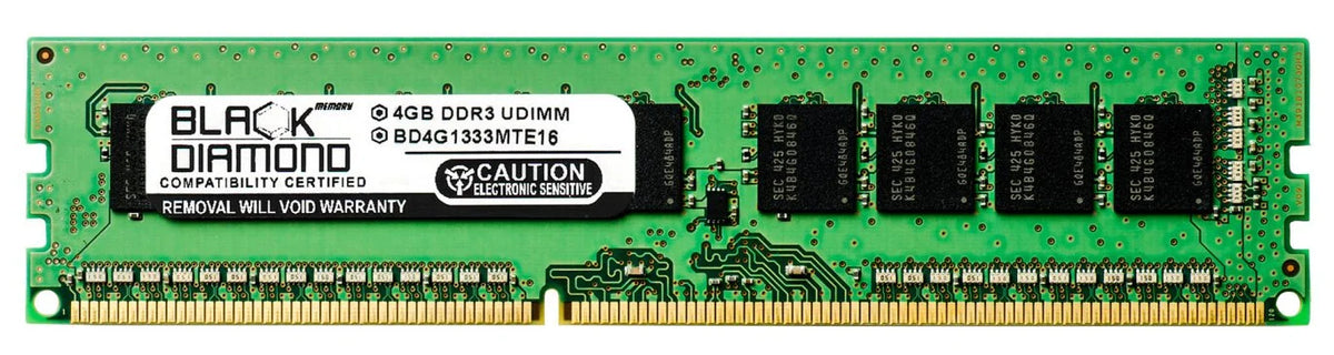 4GB DDR3 ECC UDIMM 240pin PC3-10600 1333MHz RAM T9381