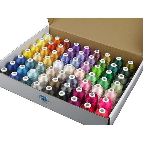63 Colors Polyester Embroidery Machine Thread Kit 40 Weight V9125