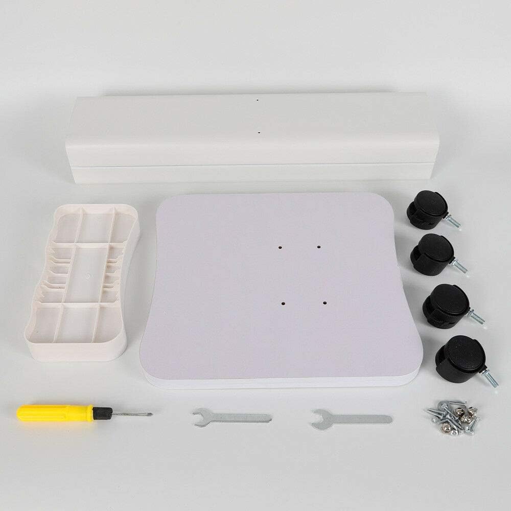 White Rolling Cart with Wheels, Pack of 2 V337809