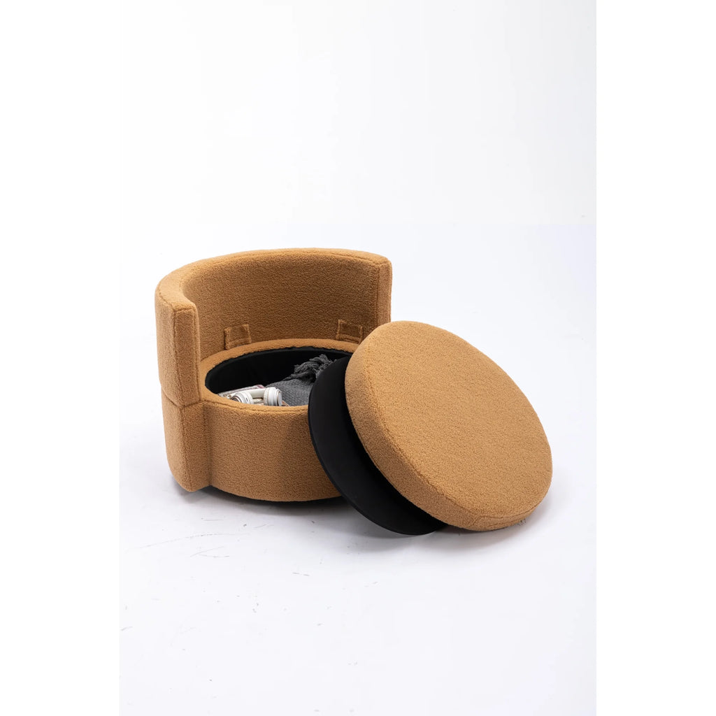 Brown Swivel Storage Chair L46712