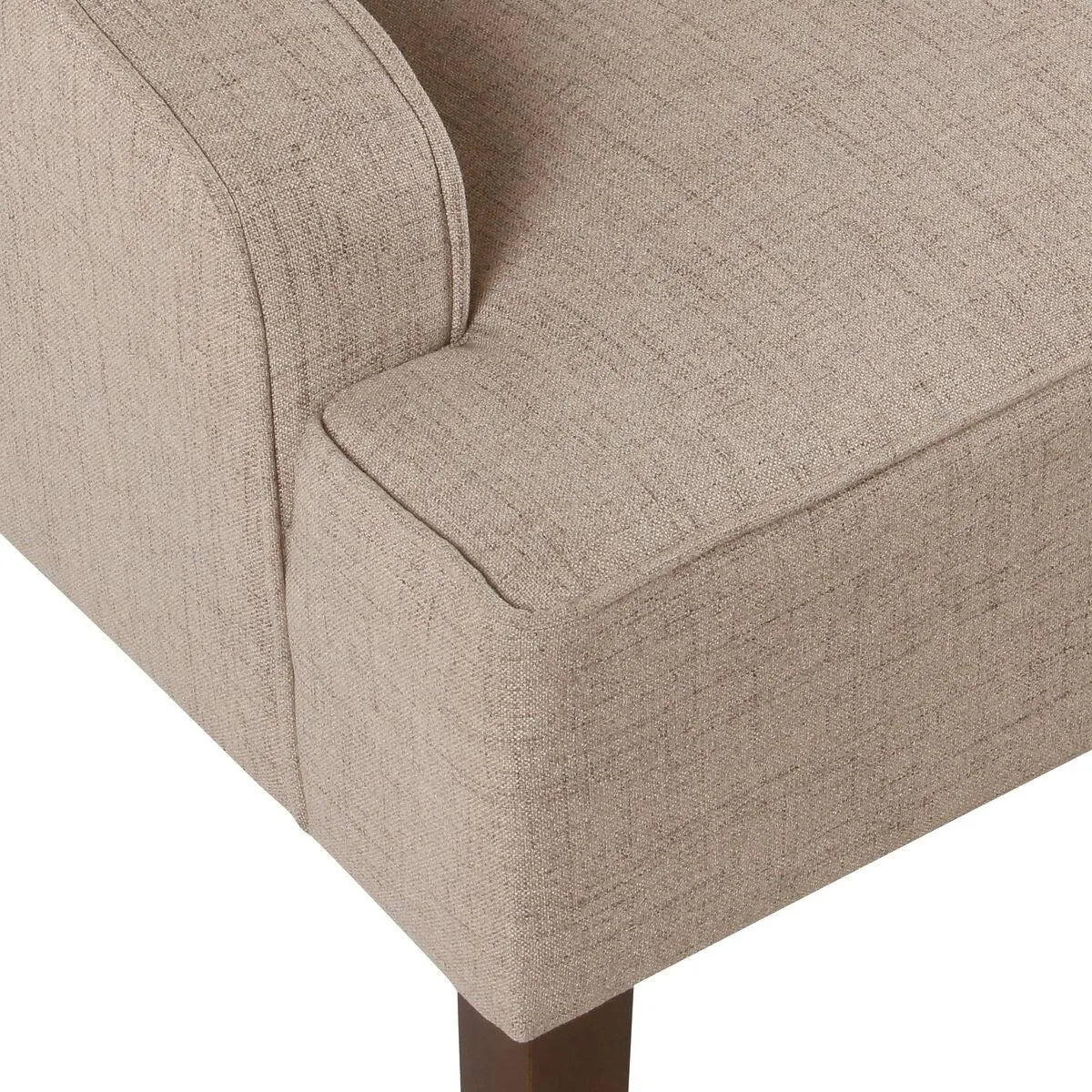 Tan Swoop Arm Accent Chair T2625